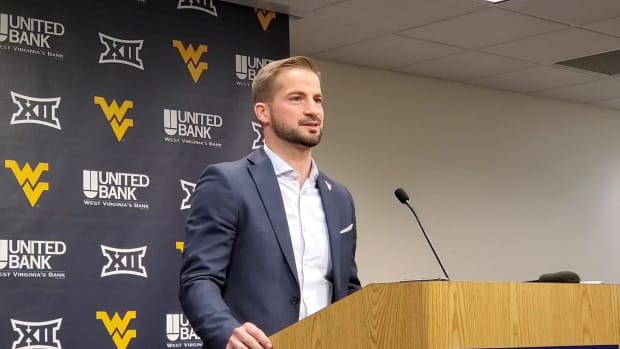 WVU Men's Soccer head coach Dan Stratford